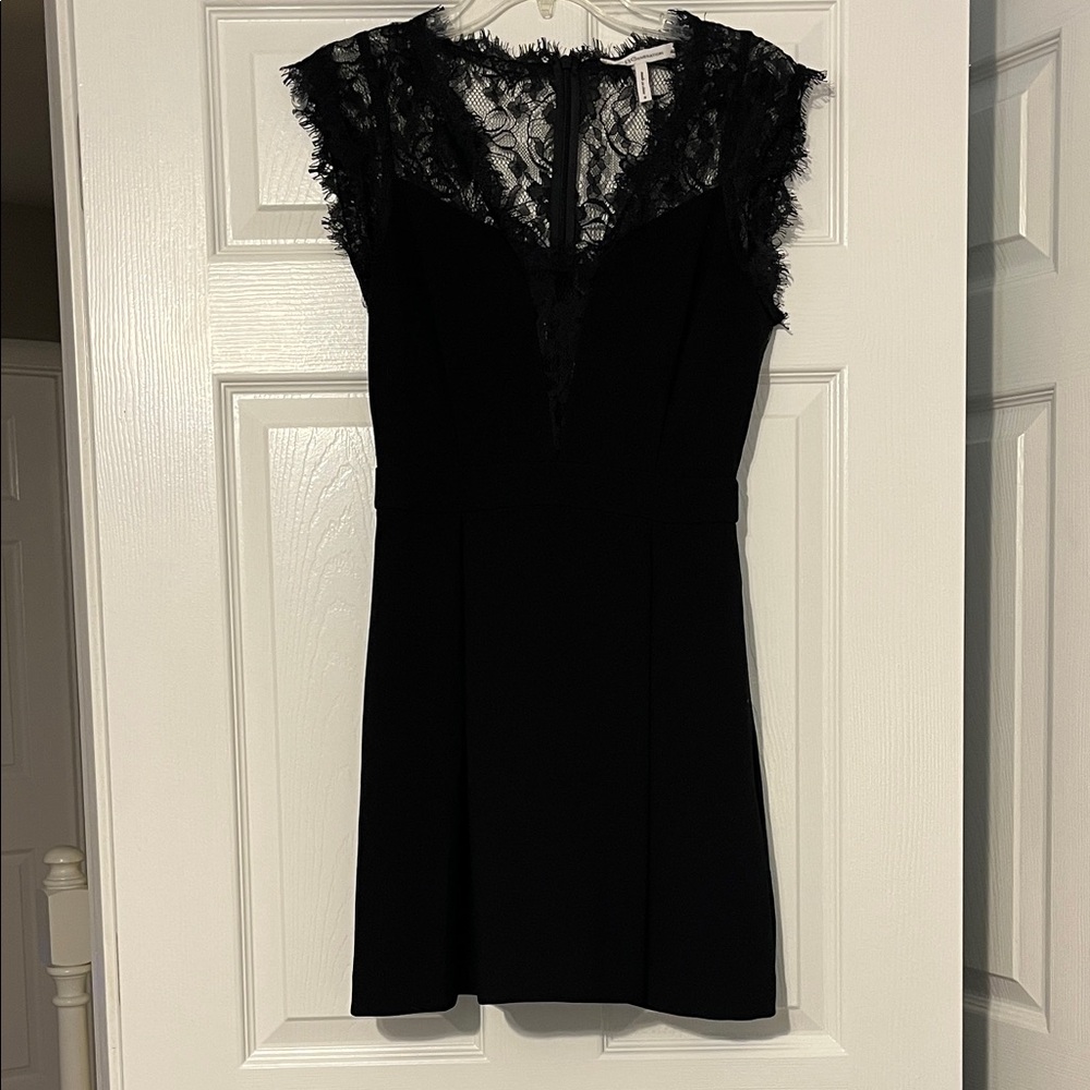 BCBGeneration Black Lace Mini Dress